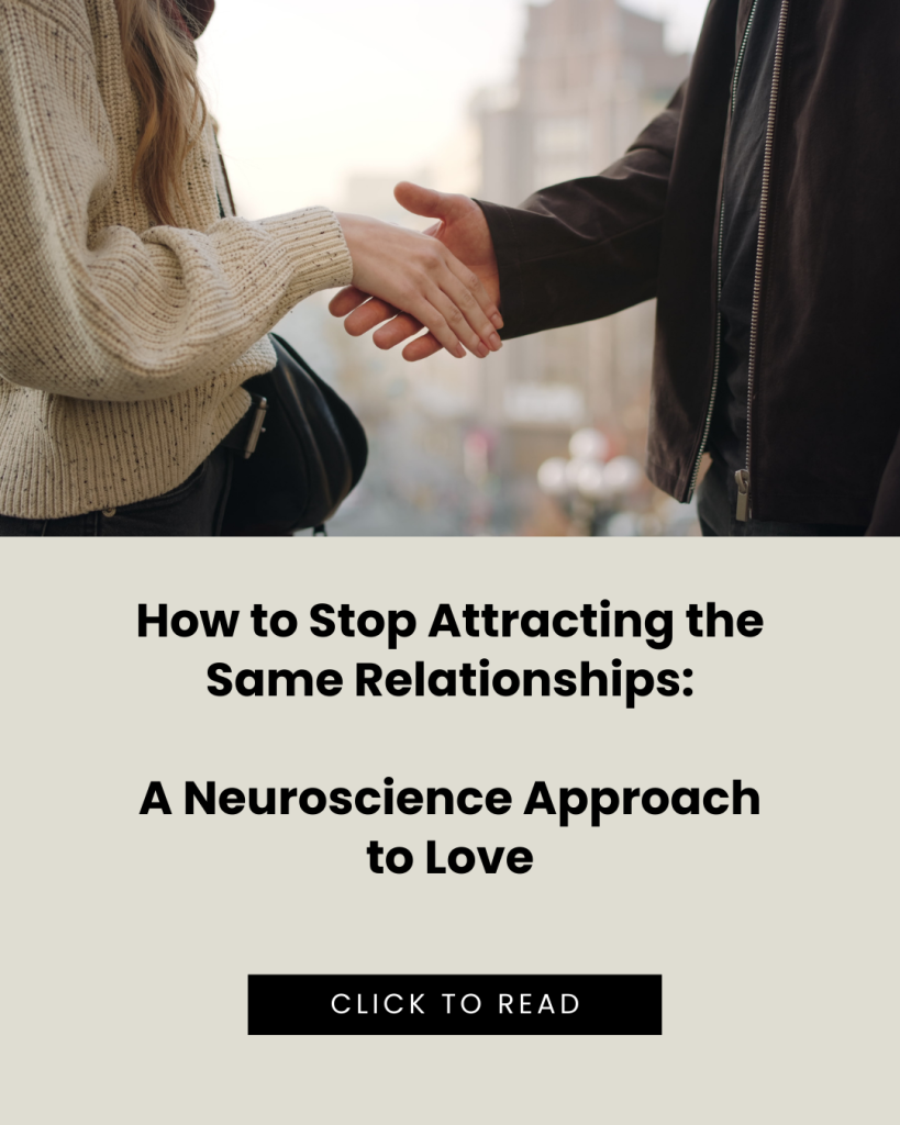 a couple meeting and shaking hands and hoping to Stop Attracting the Same Relationships